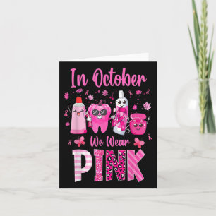 Zelt im Oktober tragen wir Pink Breast Cancer Awar Karte