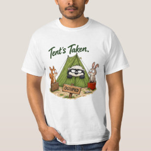 Zelt ist belegt Honig Dachs Camping Design T-Shirt