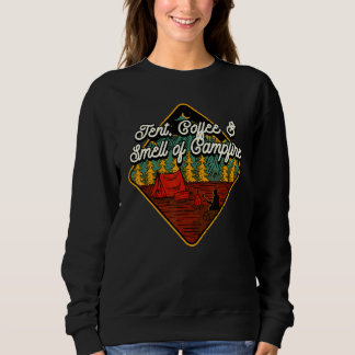 Zelt Kaffee & Duft Campfire Camping Wanderkasten Sweatshirt
