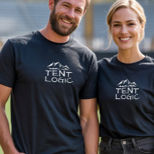 Zelt-Logik Lustiges Camper-Berg-T-Shirt