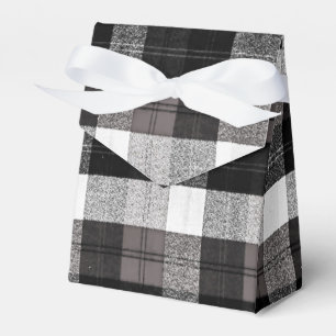 Zelt Papier Gefallen Box Xmas Baffalo Kariert Blac Geschenkschachtel