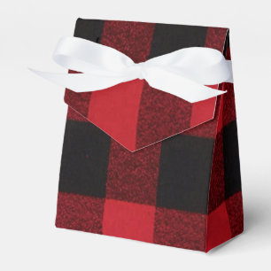 Zelt Papier Gefälligkeitsbox Roter Karierter Bär Geschenkschachtel