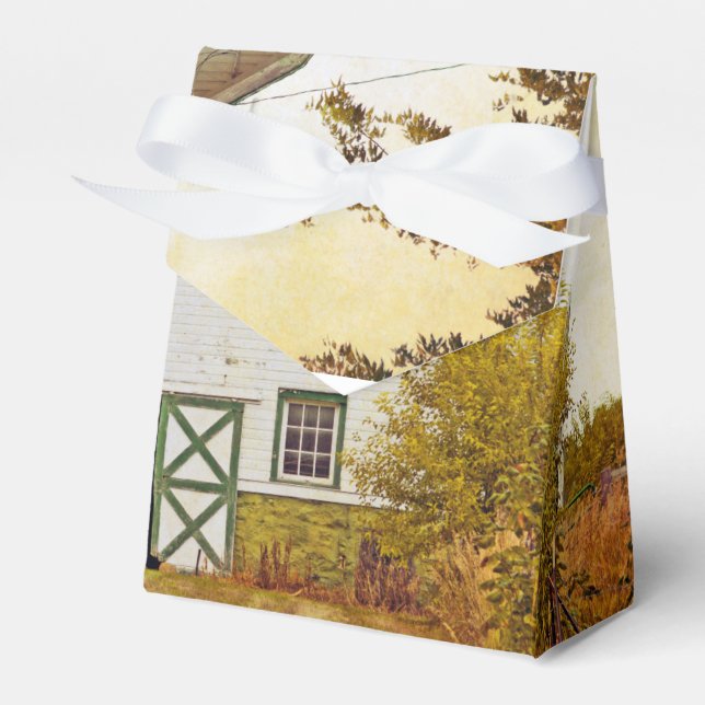Zelt Papier Gefälligkeitsbox Sunset Barn Country R Geschenkschachtel (Vorderseite)