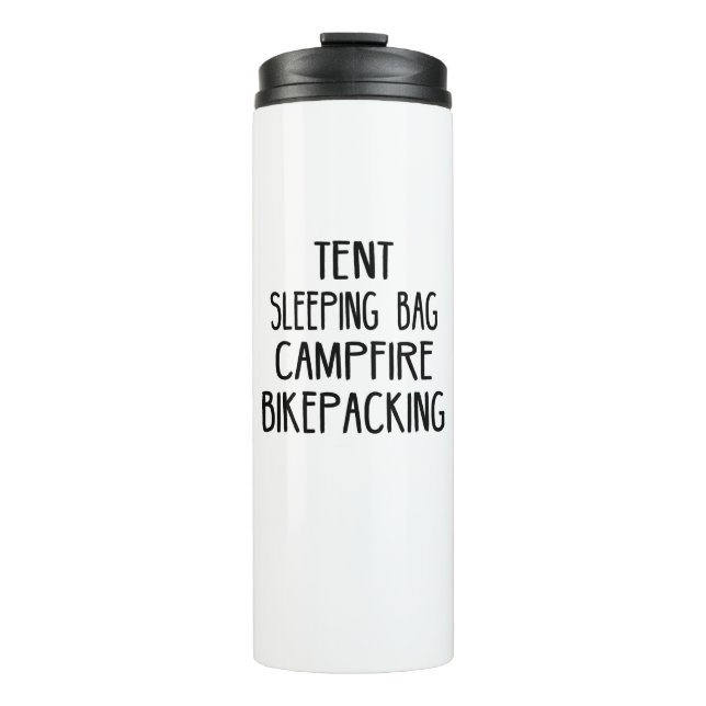 Zelt Schlafsack Campfire Bikepack Thermosbecher (Vorderseite)
