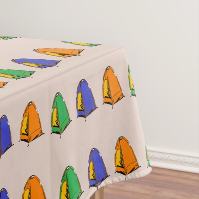 Zelte in Multicolorzelten Tischdecke (Beispiel)
