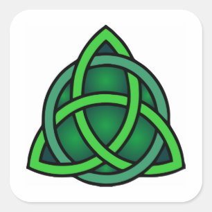 Zeltknochen Ireland altertümliches Symbol Heidelg Quadratischer Aufkleber