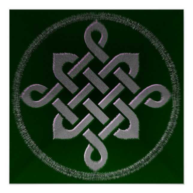 Zeltknochen Ireland altertümliches Symbol Heidelgr Poster (Vorderseite)