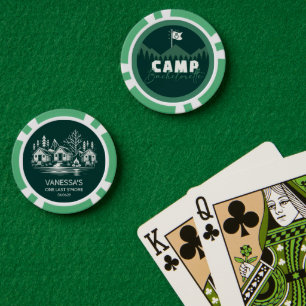 Zeltplatz Junggesellinnenabschied Pokerchips