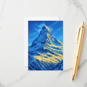 Zematt Matterhorn Schweiz Begleitkarte