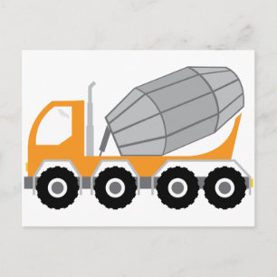 Zement LKW Postkarte