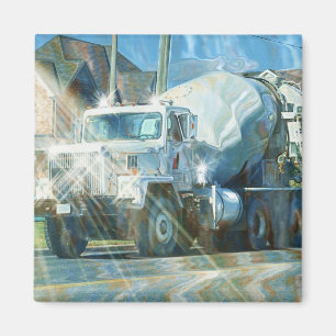 ZEMENT TRUCK BIG RIG TRUCKERS Geschenke Magnet