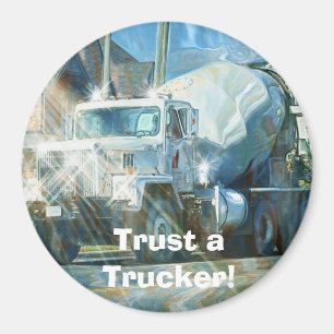 ZEMENT TRUCK BIG RIG TRUCKERS Geschenke Magnet