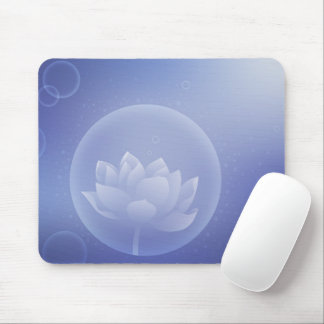 Zen-Achtsamkeitsgeschenk - Weiches Lotusblumen-Mau Mousepad