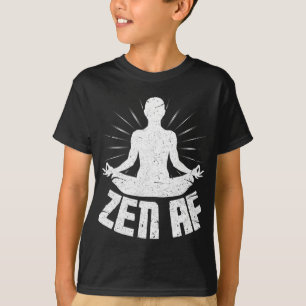Zen Af-Shirt Lustige Yoga-Meditation T-Shirt