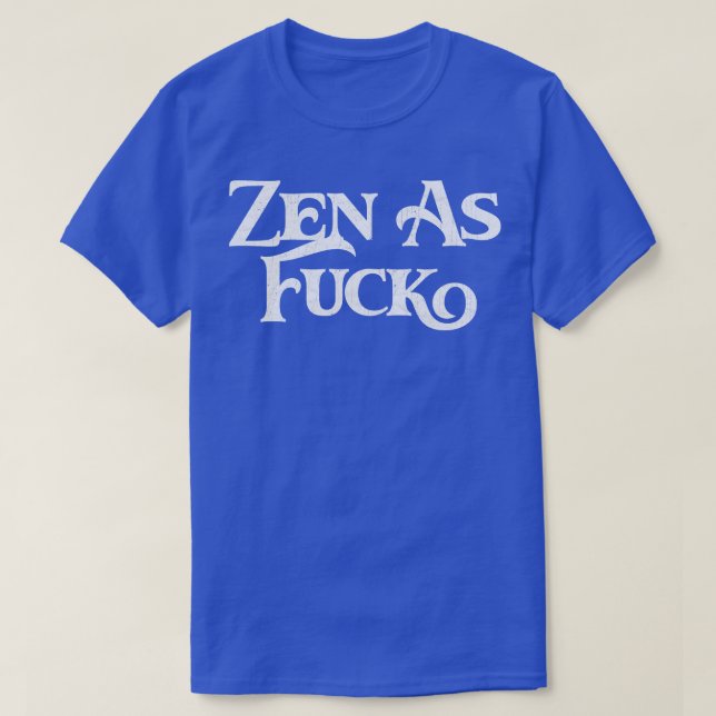 Zen als Retro Typografie Design T-Shirt (Design vorne)