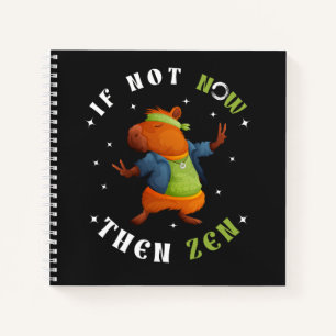 Zen Art Hippie Capybara Sketchbook Spiral Notizbuch