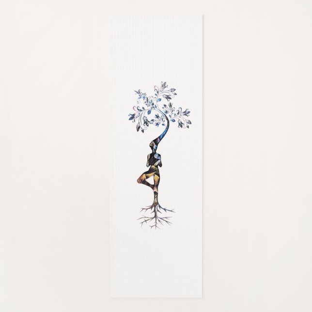 Zen Art wächst wie ein Baum Yogamatte (Vorderseite)