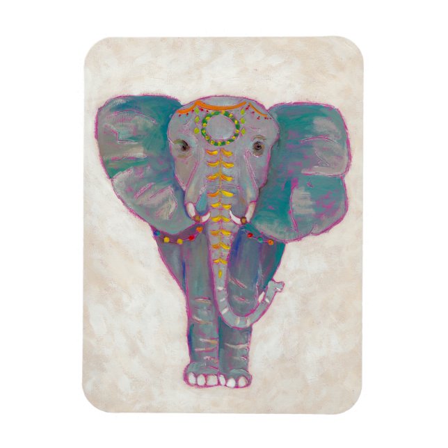 Zen Asian Elephant Magnet (Vertikal)