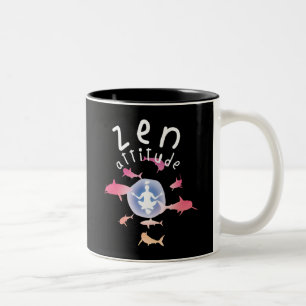 Zen Attitude Zweifarbige Tasse