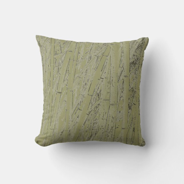 'Zen Bamboo' Drehkissen Kissen (Vorderseite)