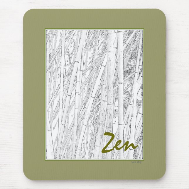 'Zen Bamboo' Mousepad (Vorne)