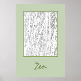 'Zen Bamboo' Poster