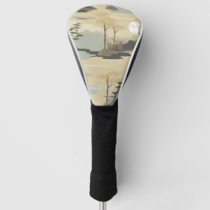 Zen-Bambuswald Botanisches Muster (4) Golf Headcover