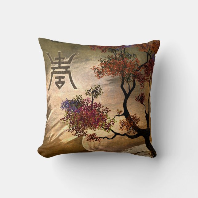 Zen-Baum-Kissen Kissen (Vorderseite)