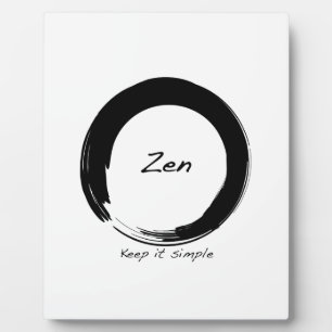 Zen: Behalt einfach Fotoplatte