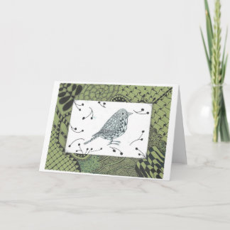 Zen Bird Jeder Anlass Gruß / Note Card Karte