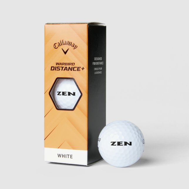 Zen Black Callaway Warbird Golfbälle 3 pk (Verpackungen)