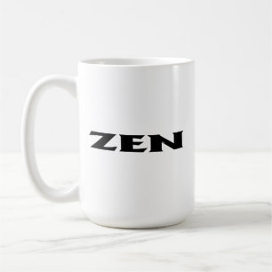 Zen black white mug
