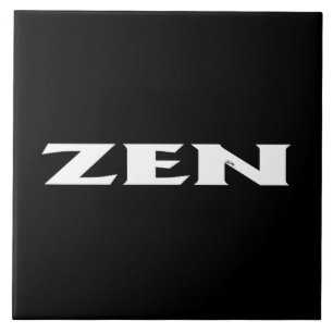 Zen blanc noir grand carreau