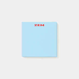 Zen-blaue Notizblöcke Post-it Klebezettel