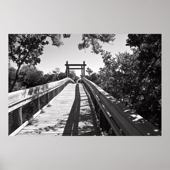 Zen Boardwalk Leinwand Poster (Vorne)