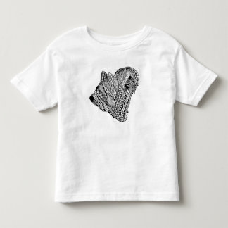 Zen Briard B/W Kleinkind-T-Shirt Kleinkind T-shirt