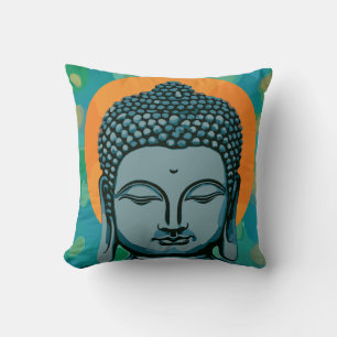 Zen Buddha Head Kissen