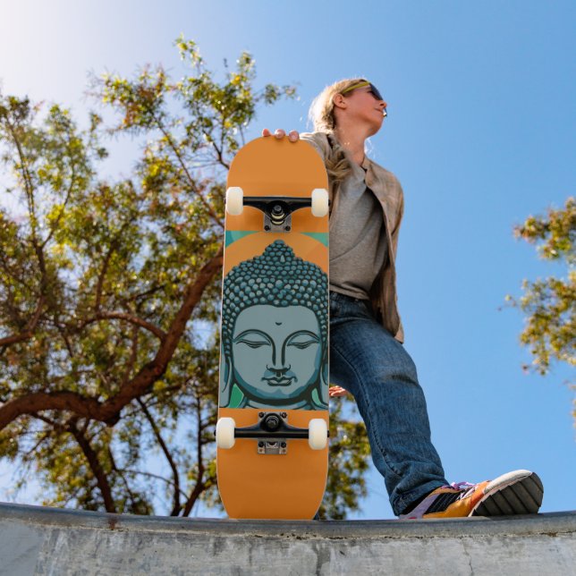 Zen Buddha Head Skateboard (Außenbereich 1)