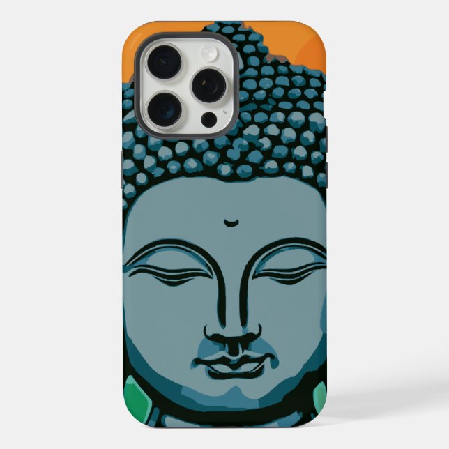 Zen-Buddha-Kopf  iPhone 15 Pro Max Hülle (Rückseite)