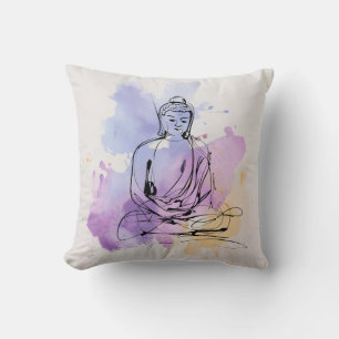 Zen Buddha Meditation Pillow - Friedlich Minimalis Kissen