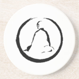 Zen Buddha Meditation Sandstone Untersetzer