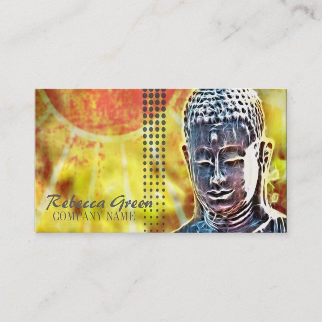 Zen buddha Meditation Yoga Massage Therapist Visitenkarte (Vorderseite)