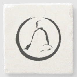 Zen Buddha Meditationsstein Untersetzer