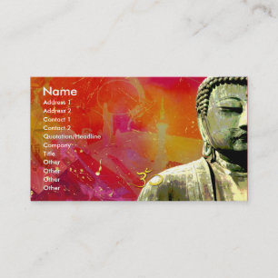 Zen-Buddha-Visitenkarte, verstädtert Visitenkarte