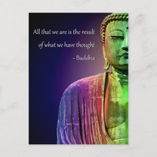 Zen Buddha Zitat Inspiration Spirituell Postkarte