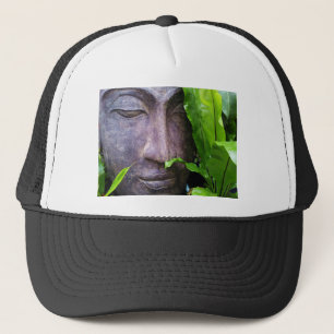 Zen-Buddhaserenity-Schwarz-weißer Hut Truckerkappe