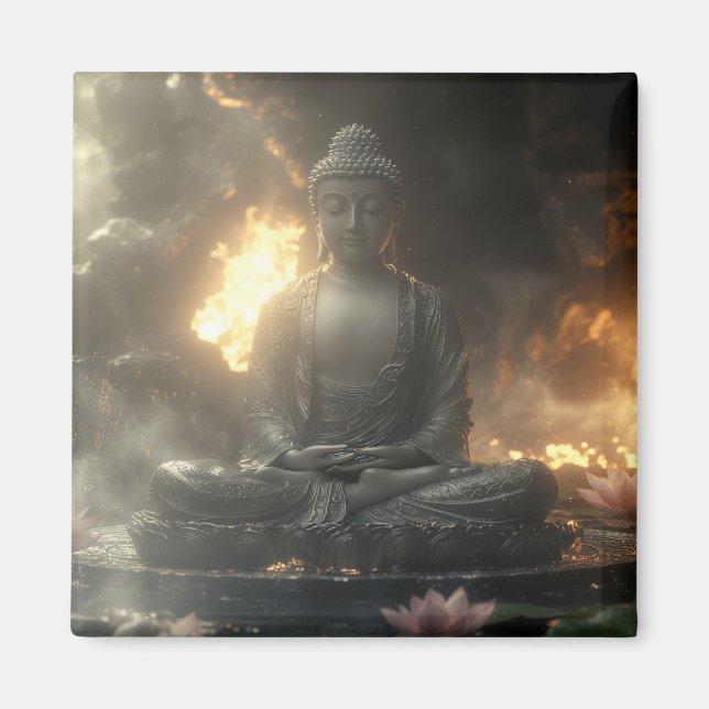 ZEN - BUDDHISM - MEDITATION MAGNET (Vorne)