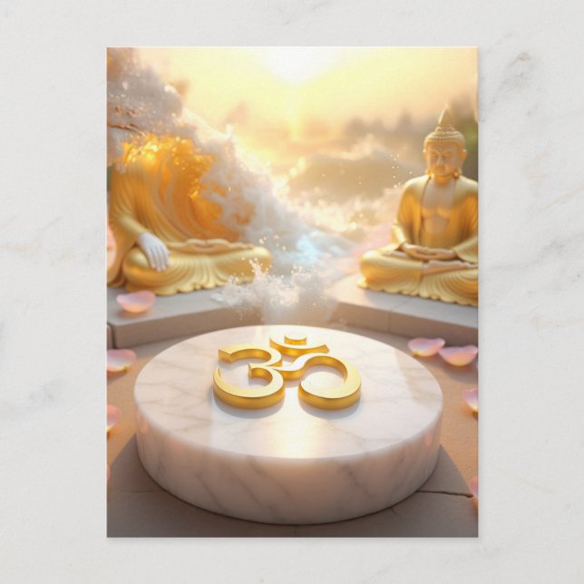 ZEN - BUDDHISM - OM POSTKARTE (Vorderseite)