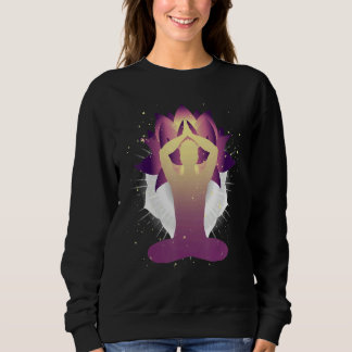 Zen-Buddhismus Lotosblume Spirituell Yogi Meditati Sweatshirt