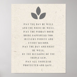 Zen-Buddhismus, Zen-Sprichwort, Kunstdruckdownload Poster